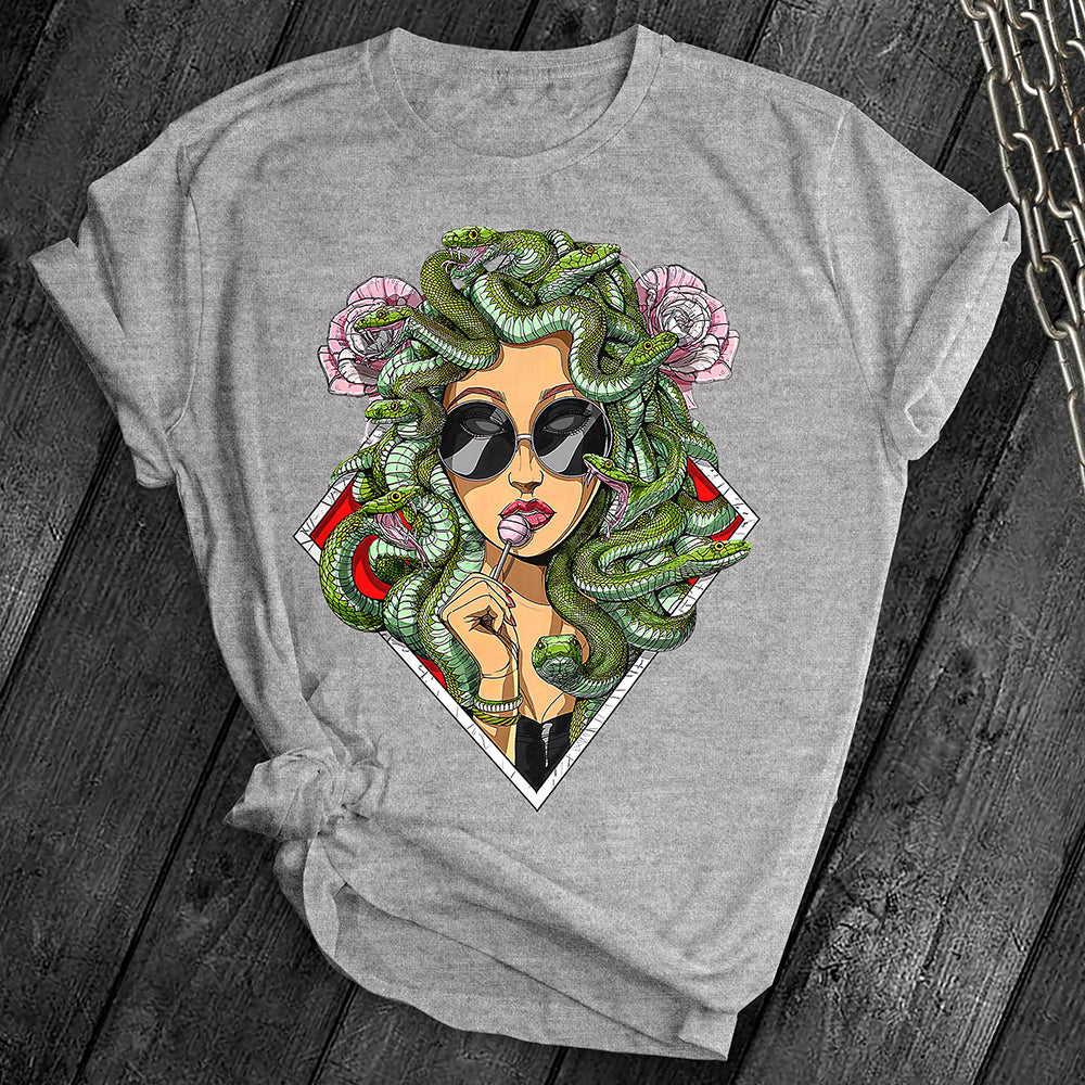 Psychedelic Snakes Medusa Tee