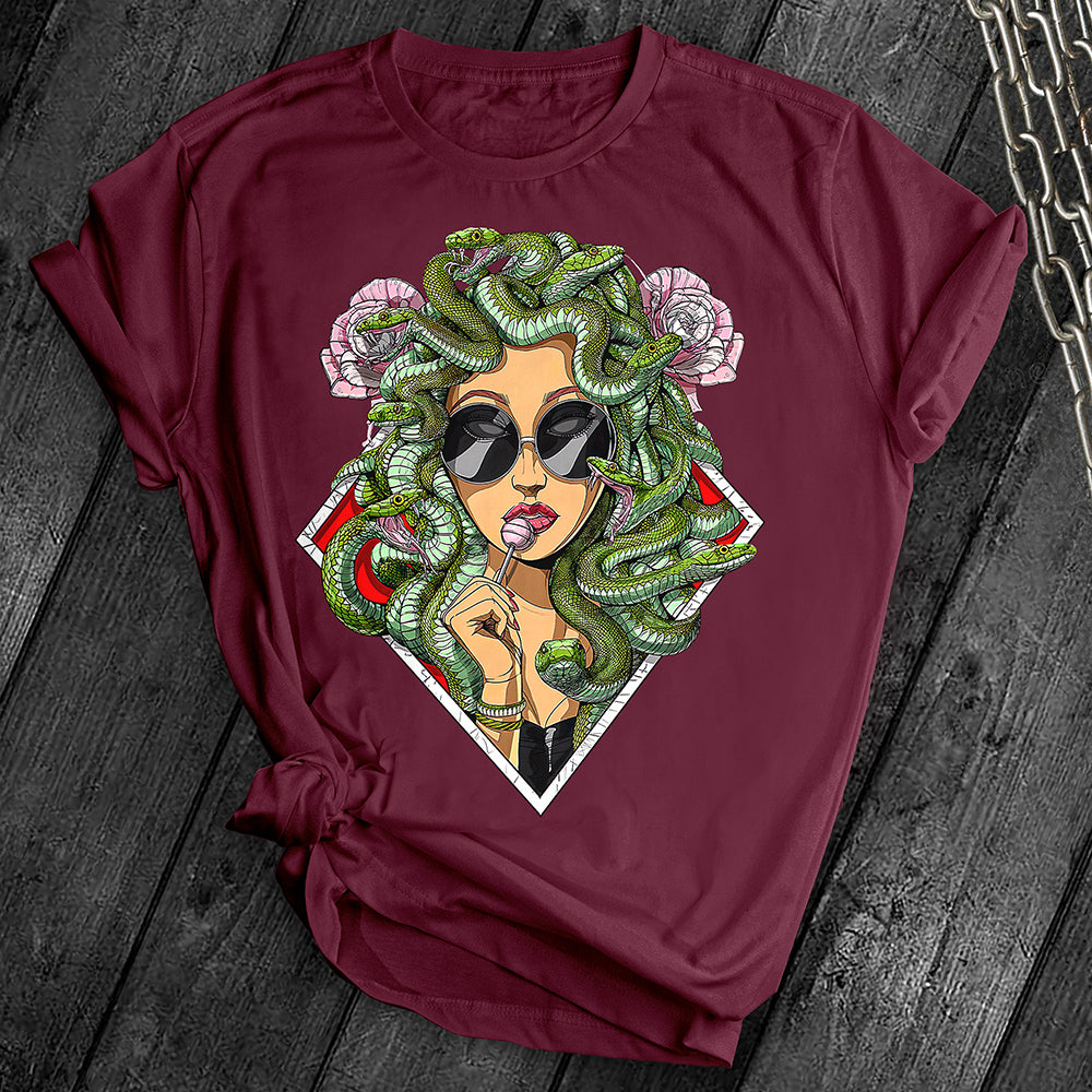 Psychedelic Snakes Medusa Tee