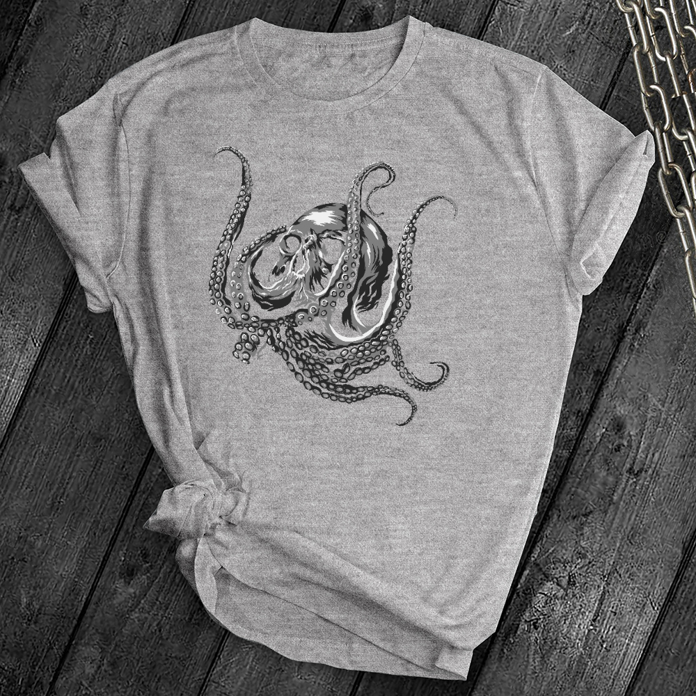 Cthulhu Octopus Skull Tee