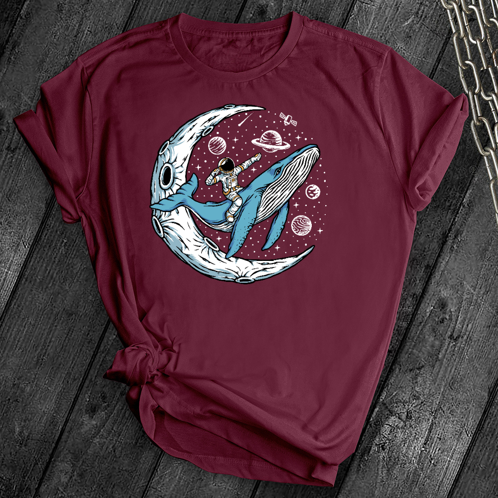 Whale Space Rider Tee