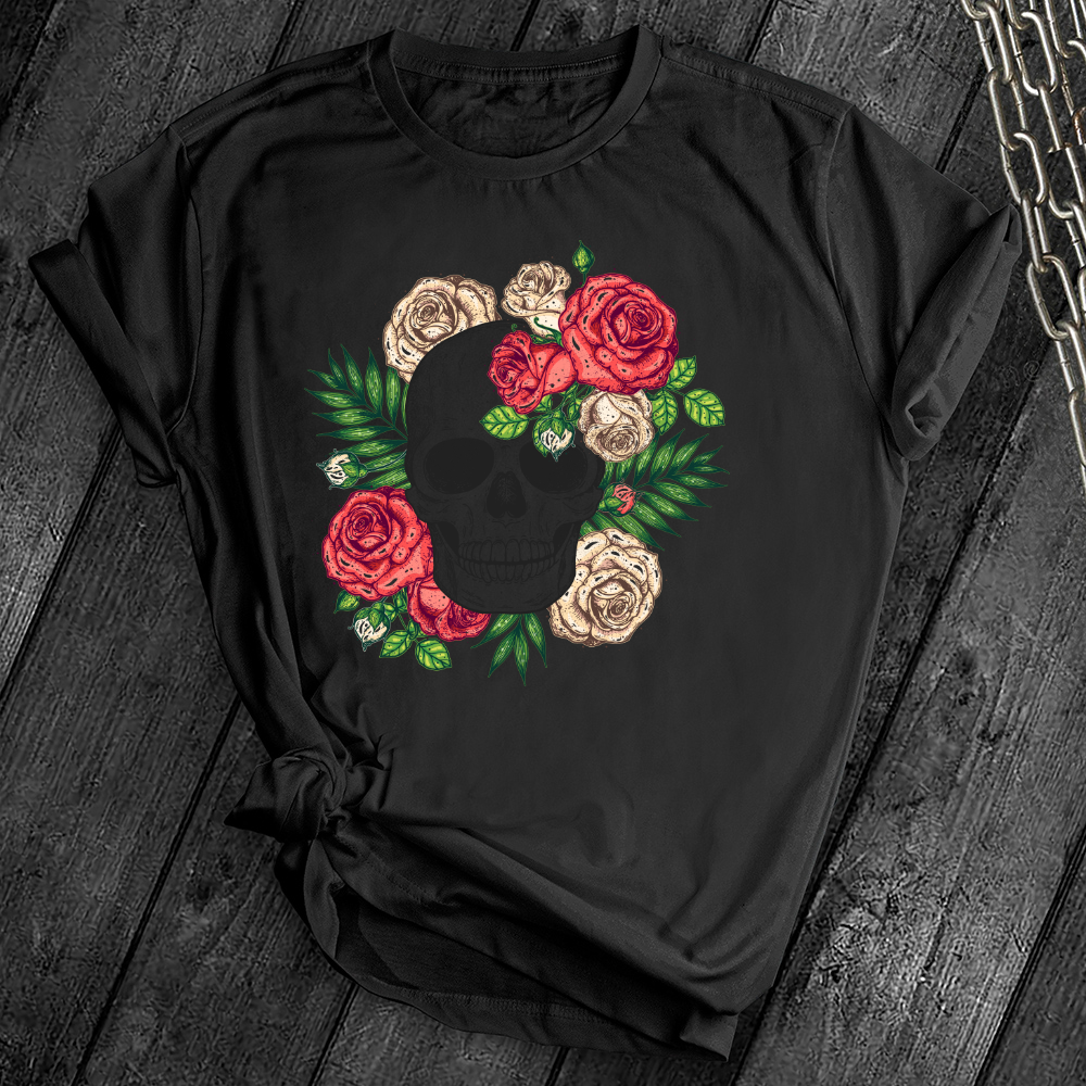 Floral Skull Tee