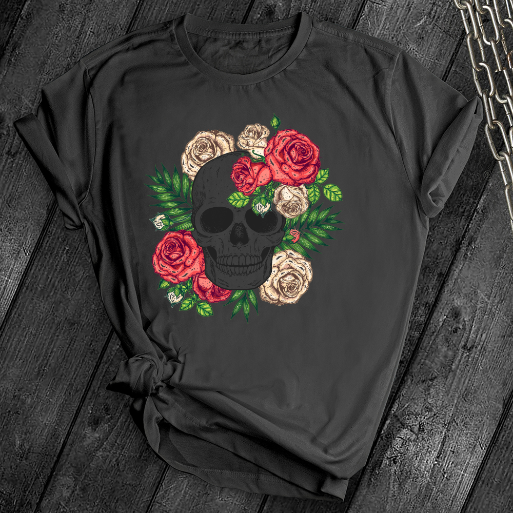 Floral Skull Tee