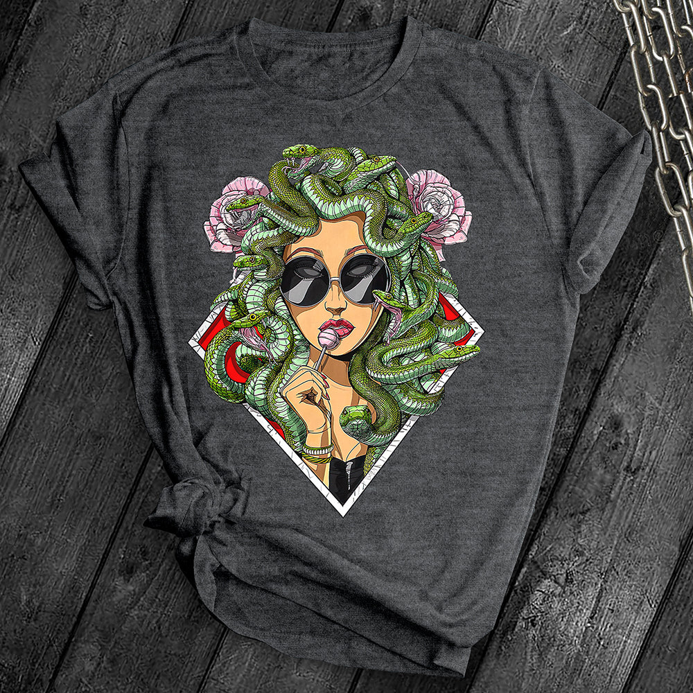 Psychedelic Snakes Medusa Tee
