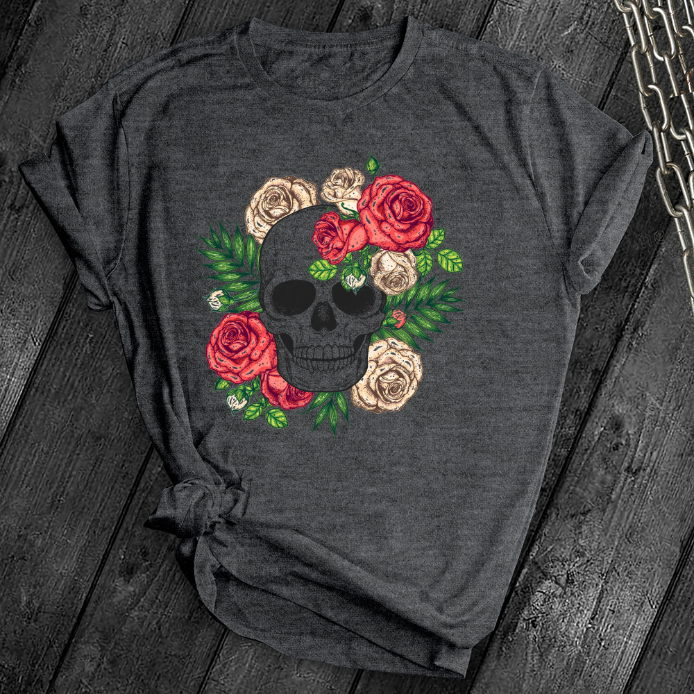 Floral Skull Tee