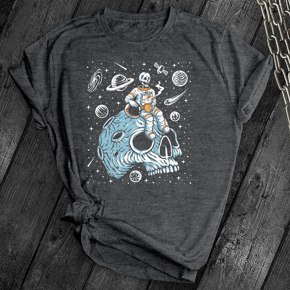 Skull Astronaut Coffee Break Tee