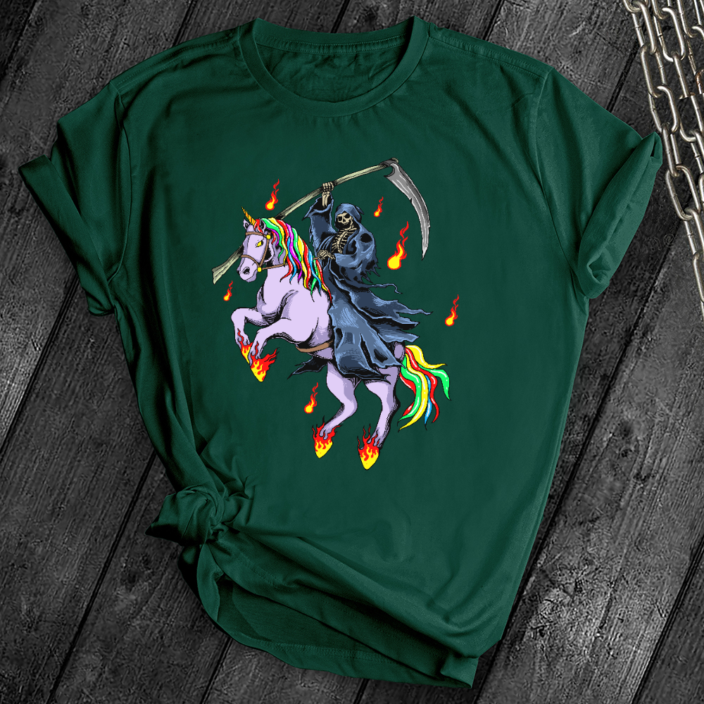 Grim Reaper Unicorn Tee