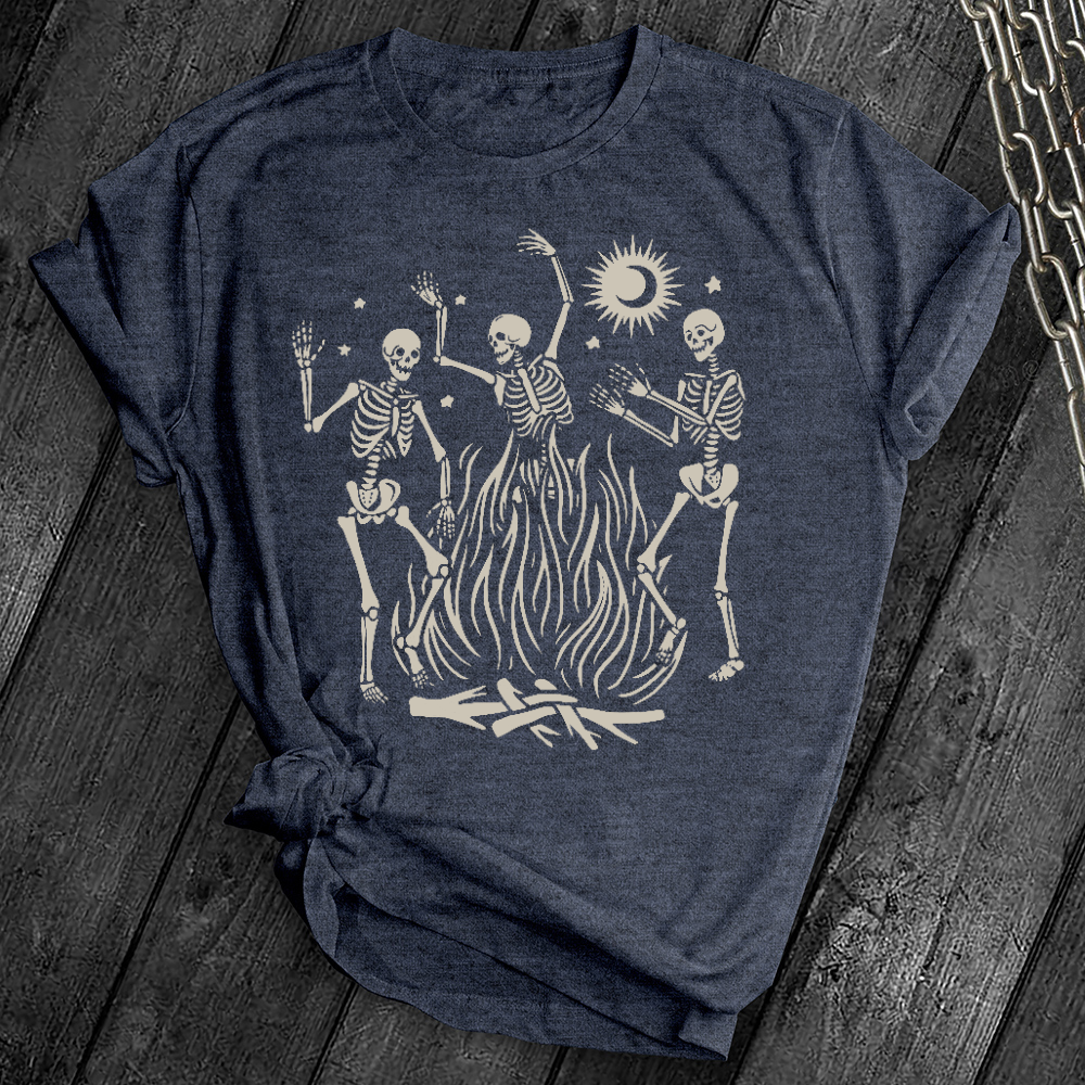 Campfire Dancing Skeletons Tee