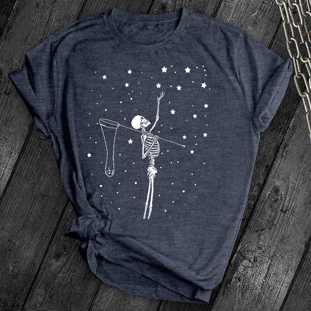 Stars and Skull Skeleton Tee