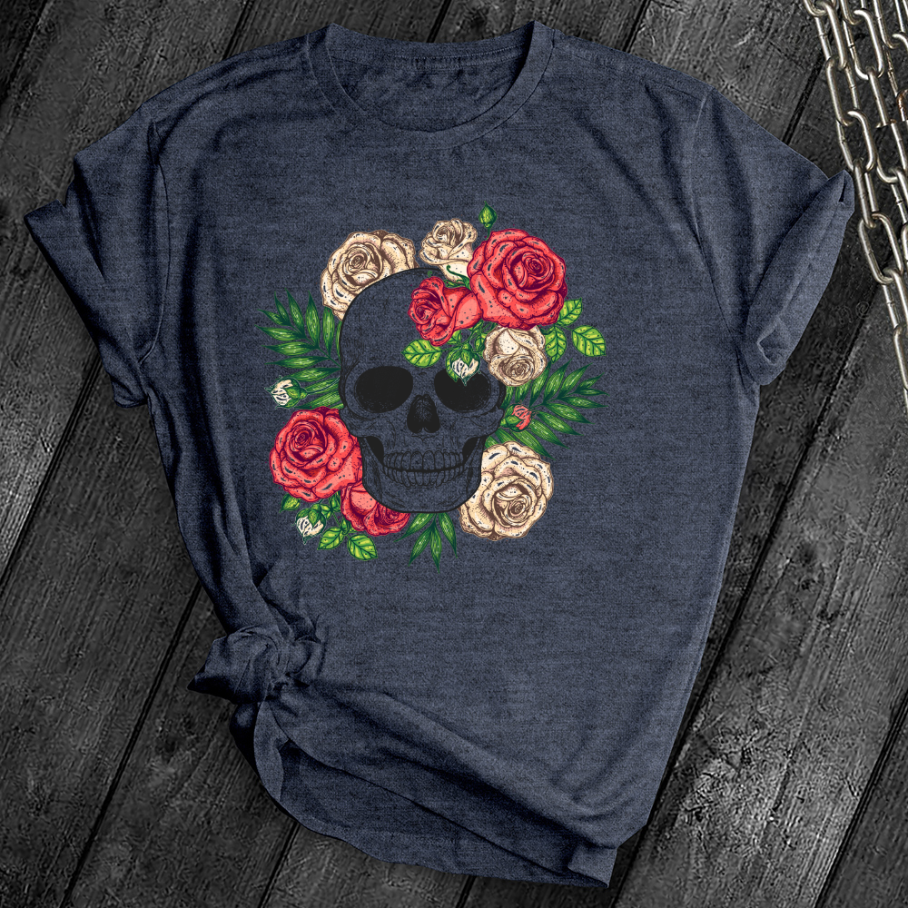 Floral Skull Tee