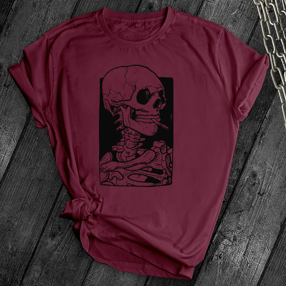 Smoking skull Tee