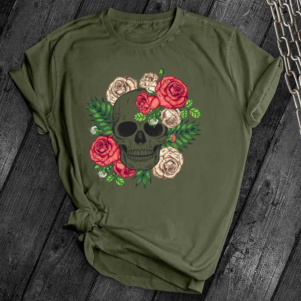 Floral Skull Tee