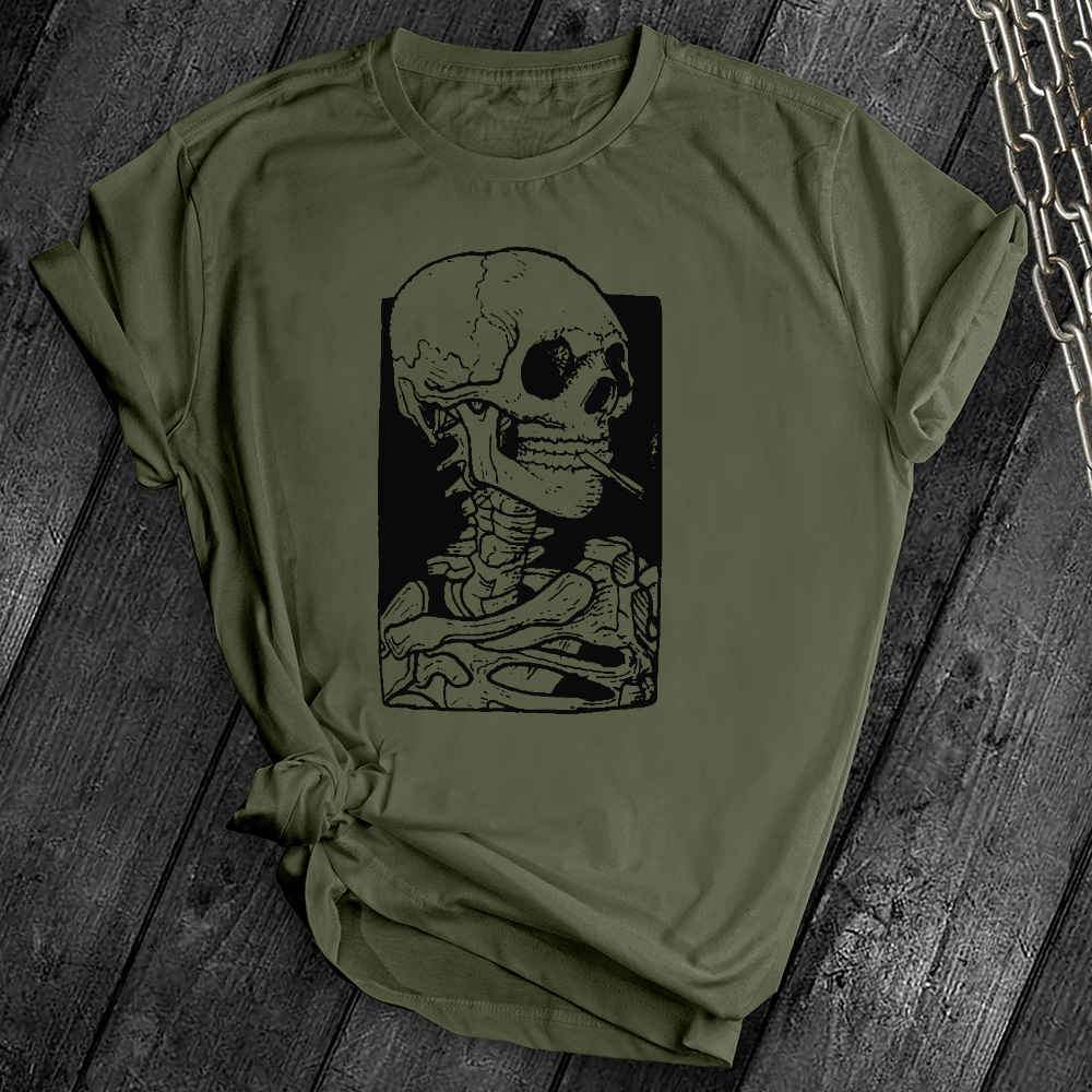 Smoking skull Tee