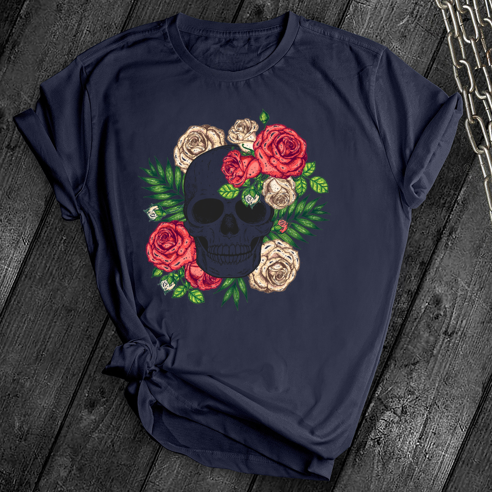 Floral Skull Tee