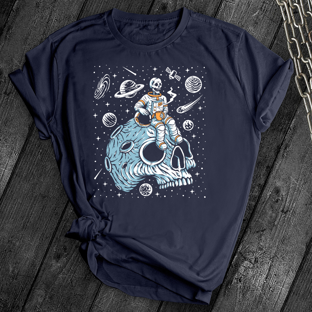 Skull Astronaut Coffee Break Tee