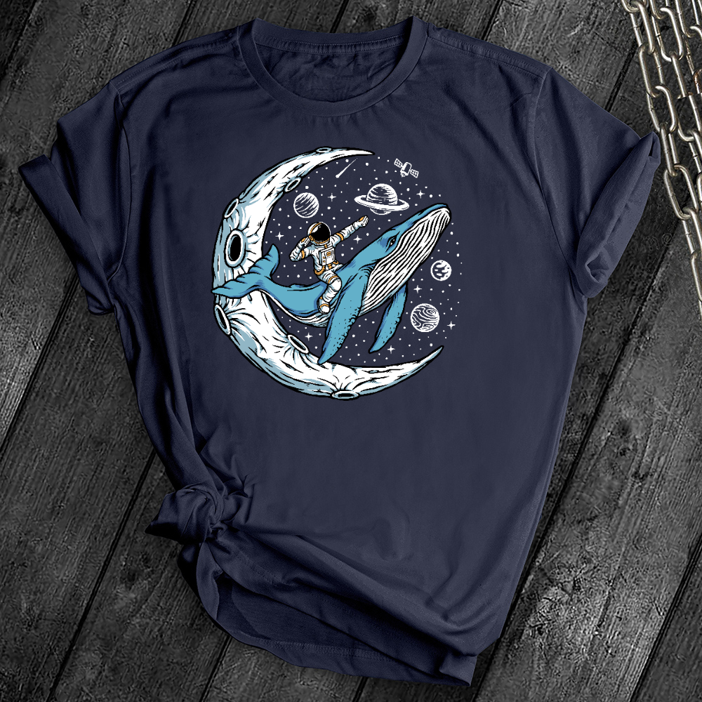 Whale Space Rider Tee