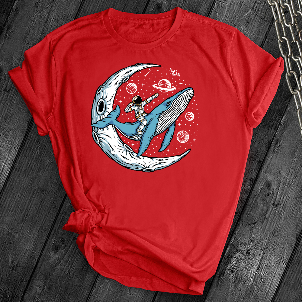 Whale Space Rider Tee