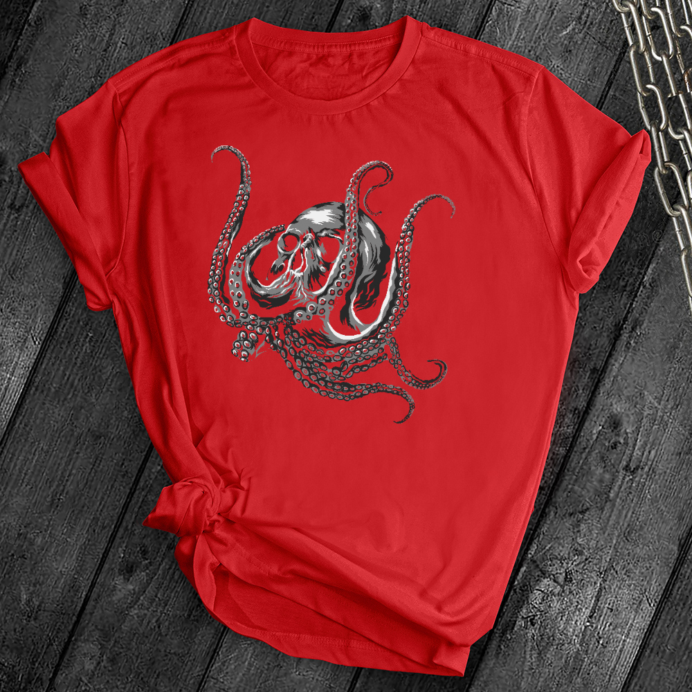 Cthulhu Octopus Skull Tee