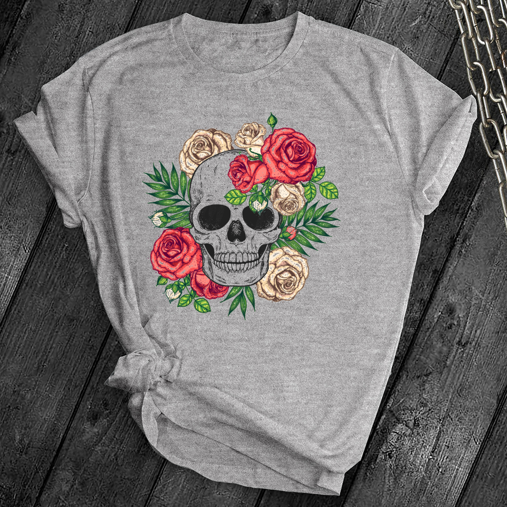 Floral Skull Tee