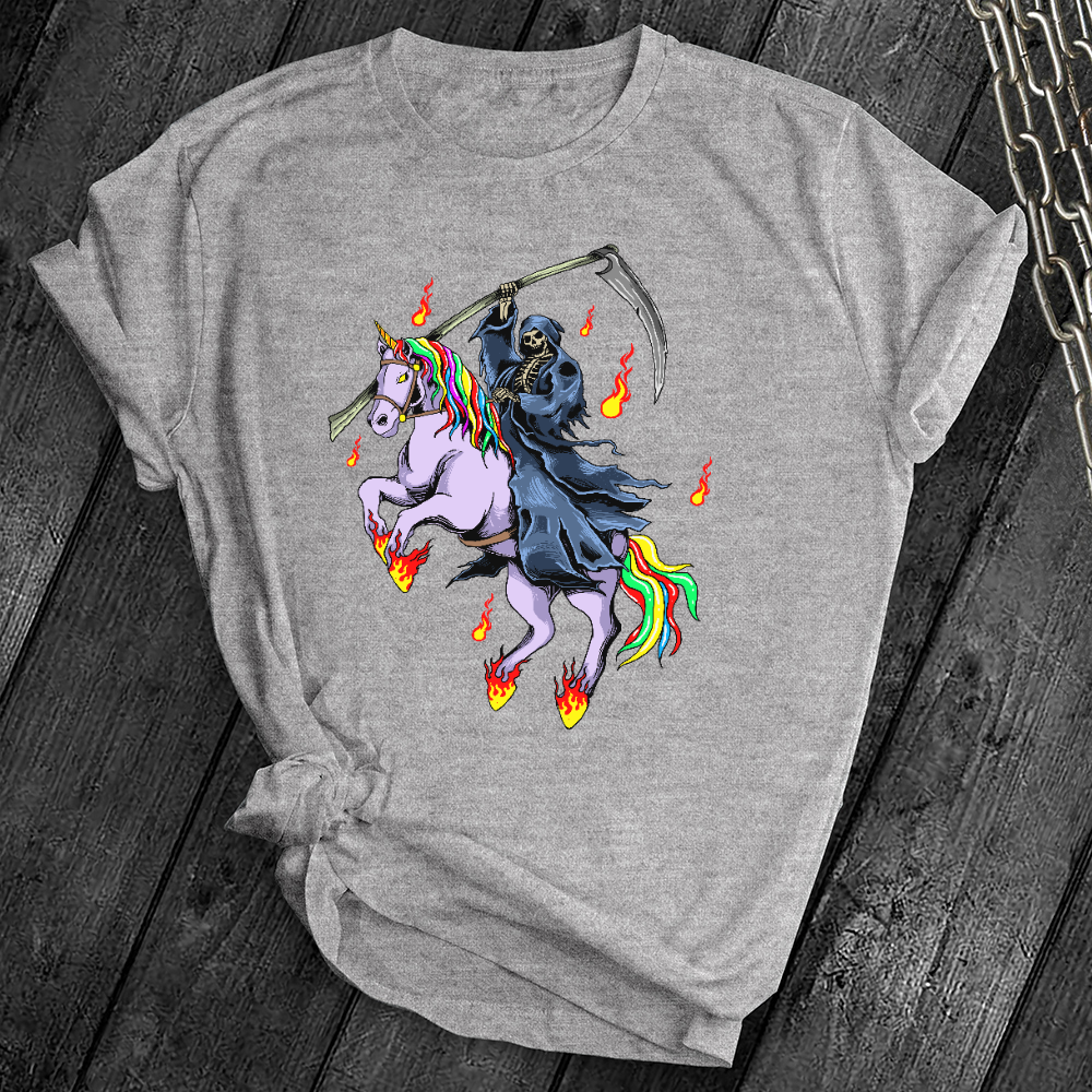 Grim Reaper Unicorn Tee