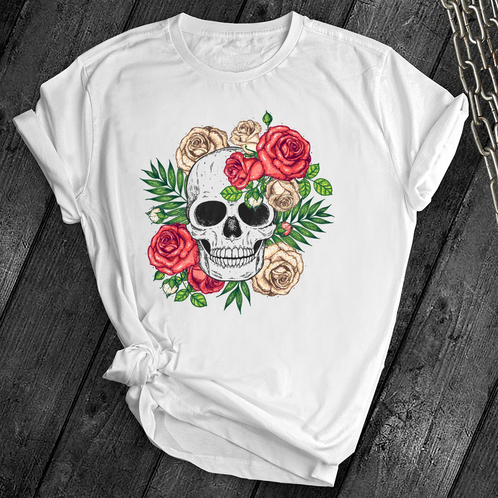 Floral Skull Tee